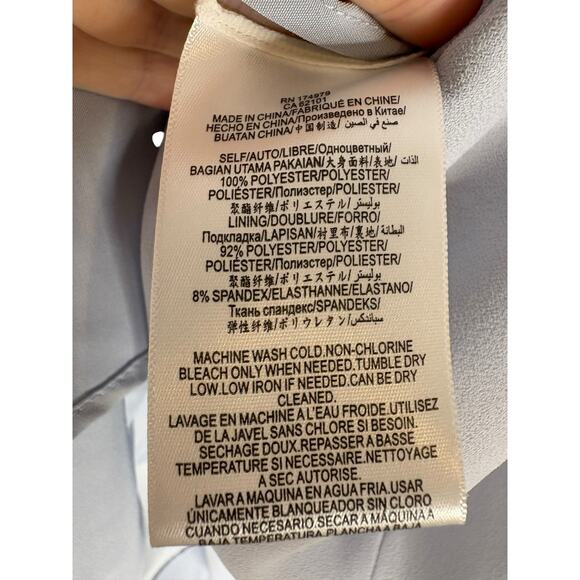 BCBGMaxazria One Shoulder Mini Dress Sexy Chic Cocktail Party Hoco Blue Sz 4 - Picture 11 of 12